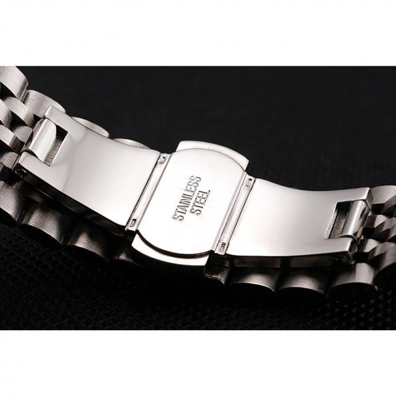 Calatrava Dial White 40 mm, Stainless Steel