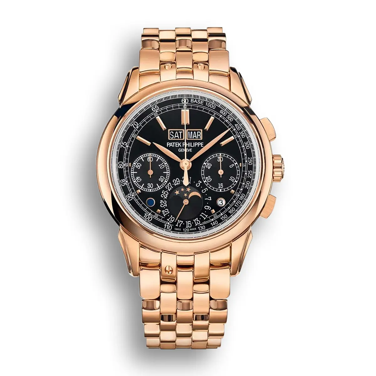 Chronograph, Perpetual calendar. 41 mm,Rose gold,5270/1R-001