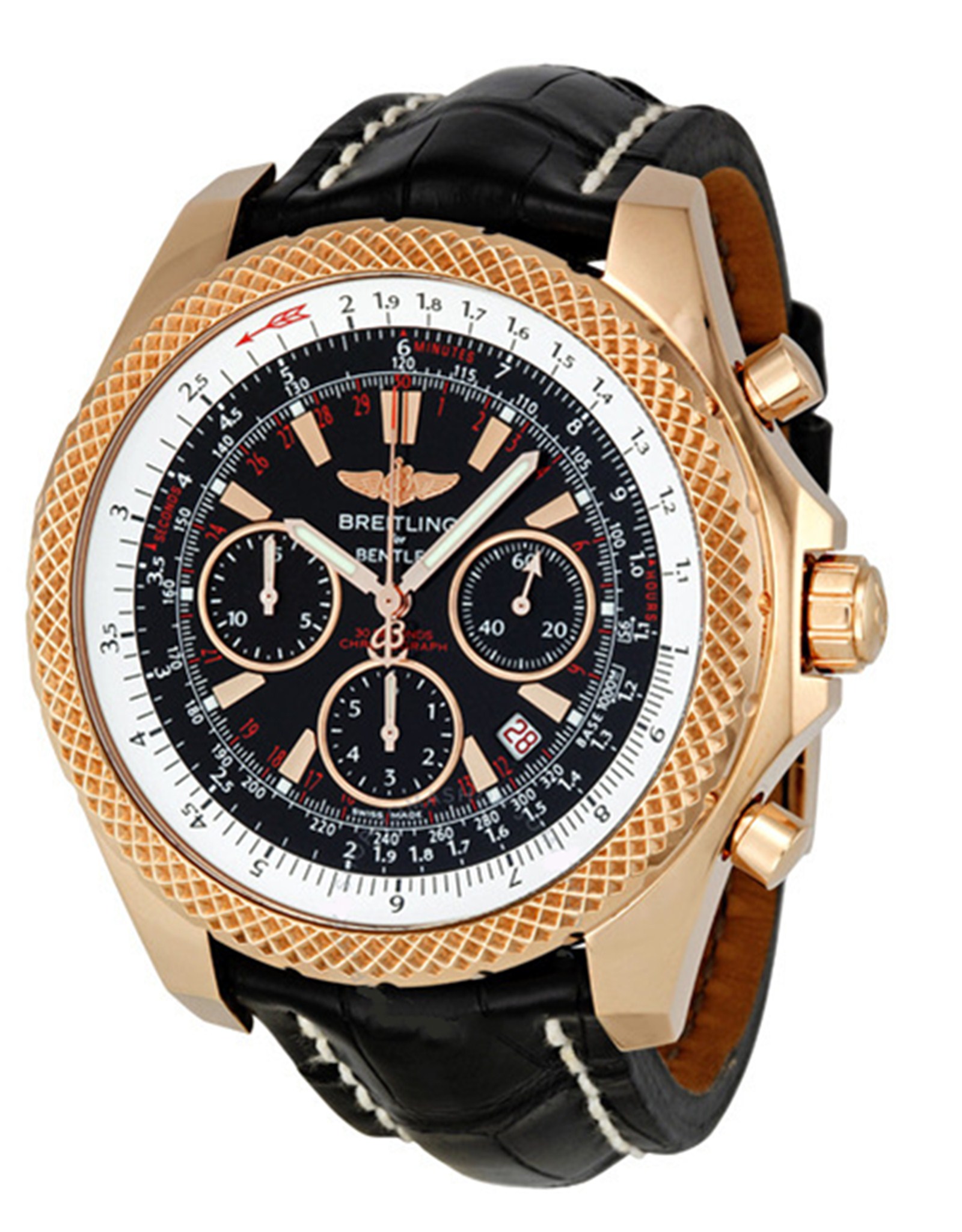 Bentley Black Dial Rose Gold Case R2536712 B953BKCT