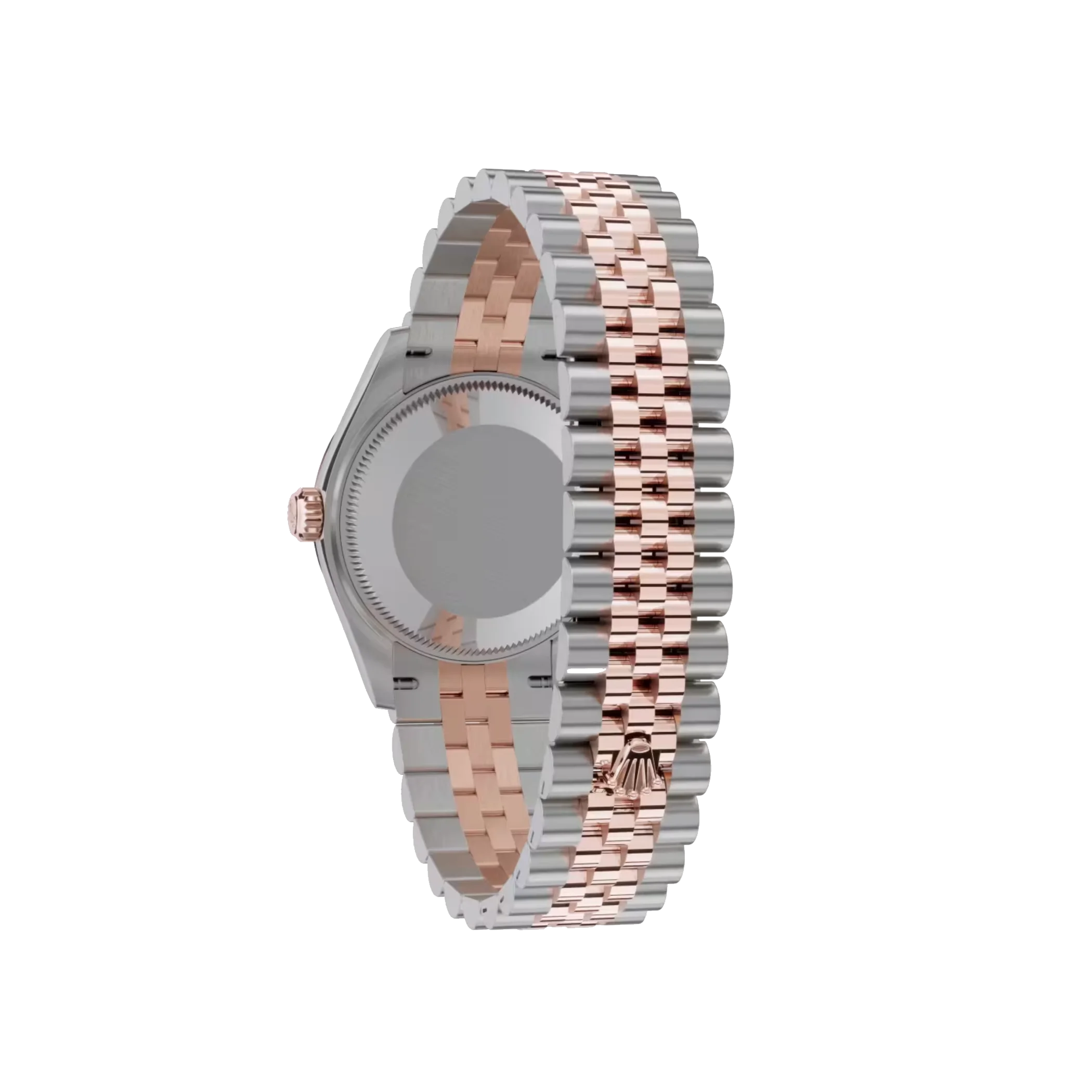 Datejust: Oystersteel and Everose gold, silver, diamond-set dial, Jubilee bracelet, m278271-0016