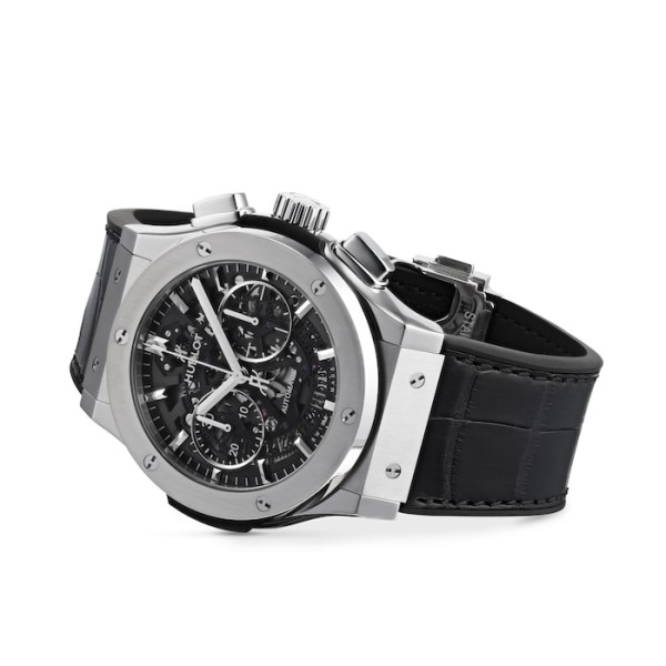 Classic Fusion Men Automatic Skeleton Leather Watch 525.NX.0170.LR