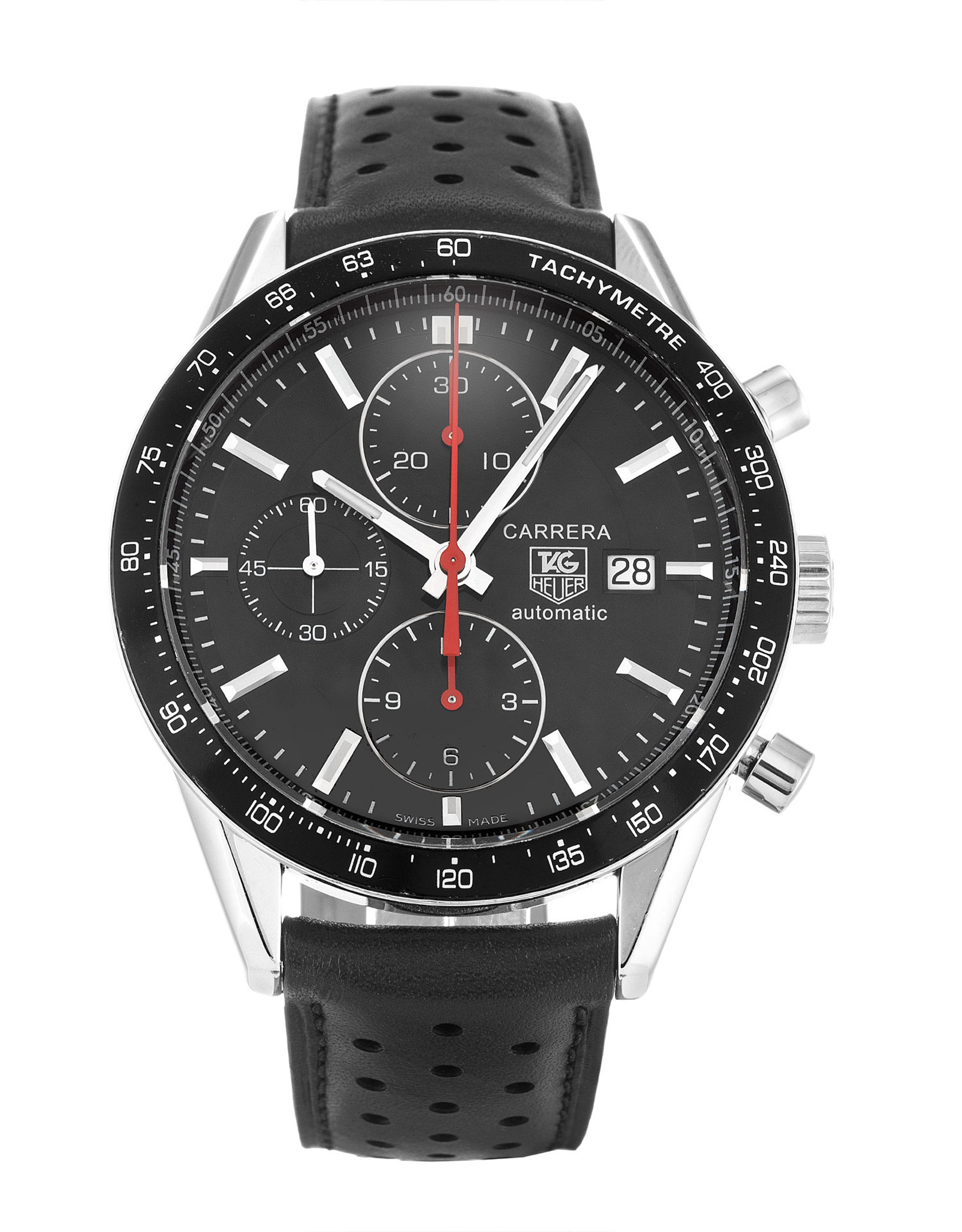Carrera CV2014.FC6233  Black Dial Stick Markers 41MM