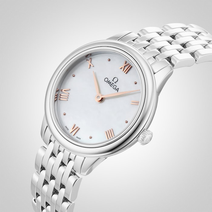 De Ville Prestige Quartz 27.5mm Ladies Watch White