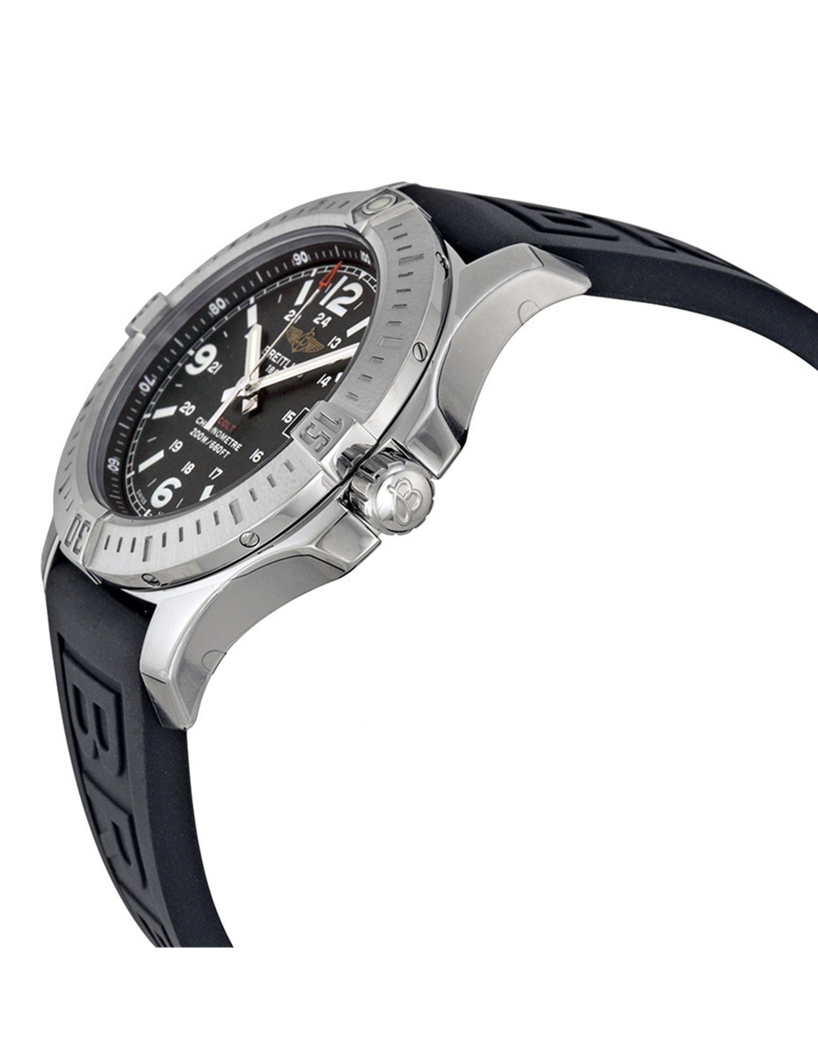 Colt Black Dial Rubber Strap A7438811 BD45BKPD3