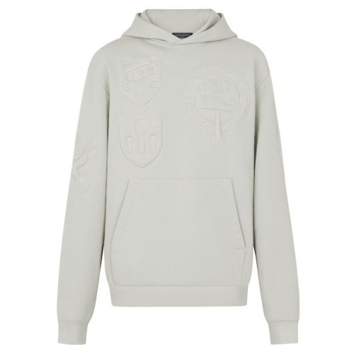 Louis Vuitton Women's 3D Padded Embroidered Hoodie Cream