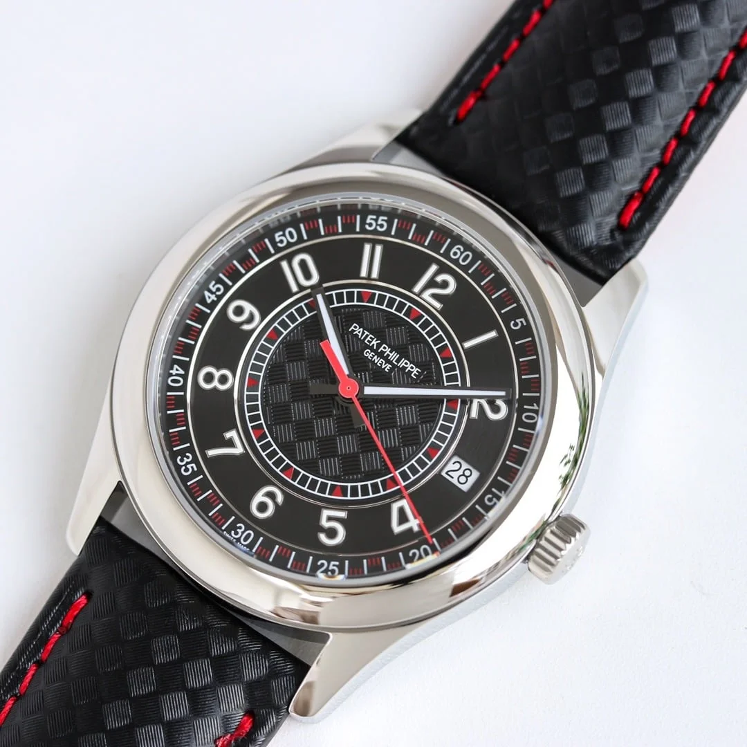 Calatrava 6007G-010 DATE, SWEEP SECONDS. 40 mm,White gold