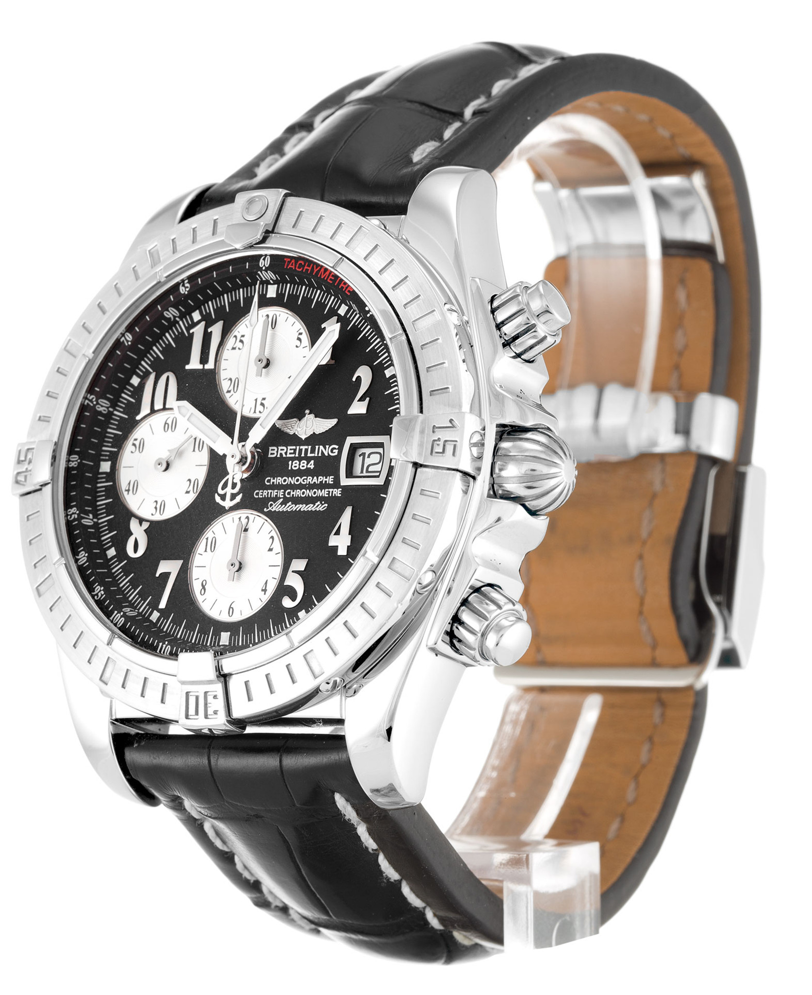 Chronomat Evolution Black Dial Number Markers A13356