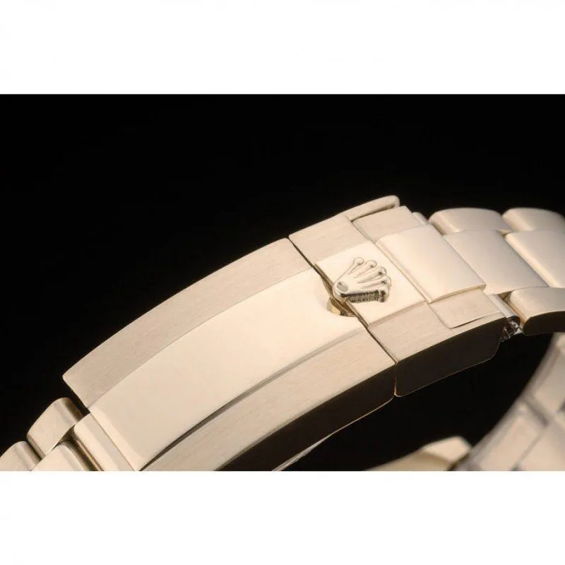 Daytona Cosmograph Rainbow Crystals Bezel Rose Gold Strap Black Dial 80251