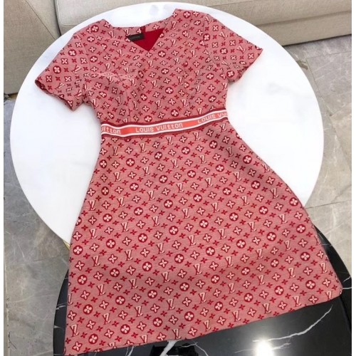 Louis Vuitton All Over Logo Print Dress