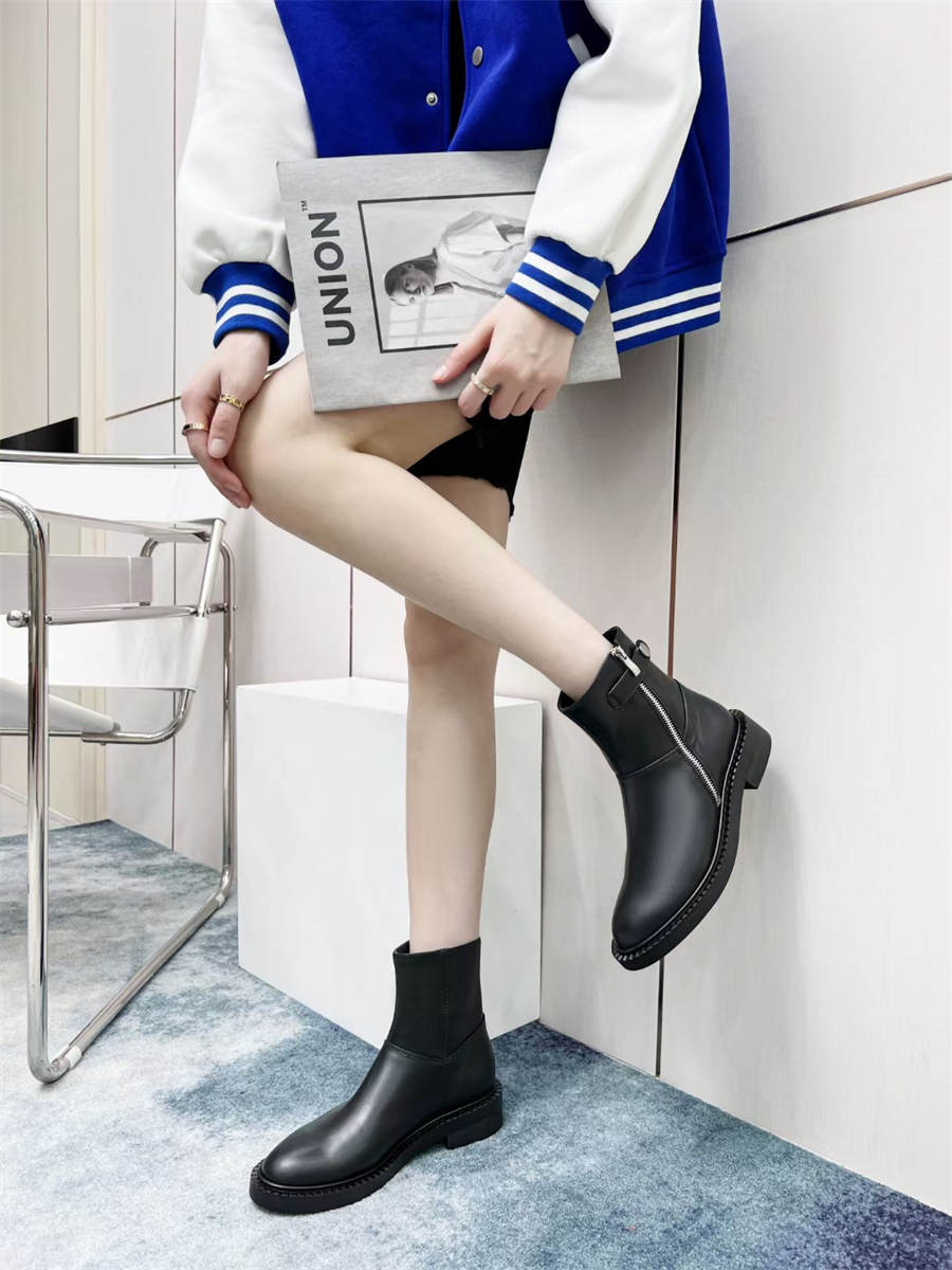 Balenciaga chunky heeled zipper boots