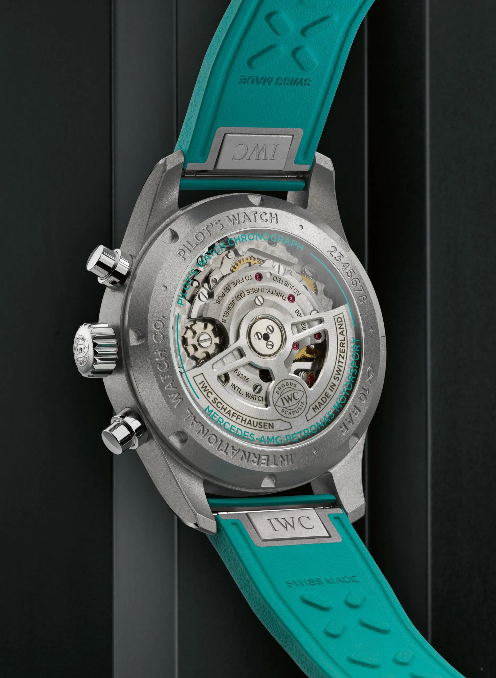 Schaffhausen Pilots watch chronograph 41 edition mercedes amg petronas formula one team iw388108