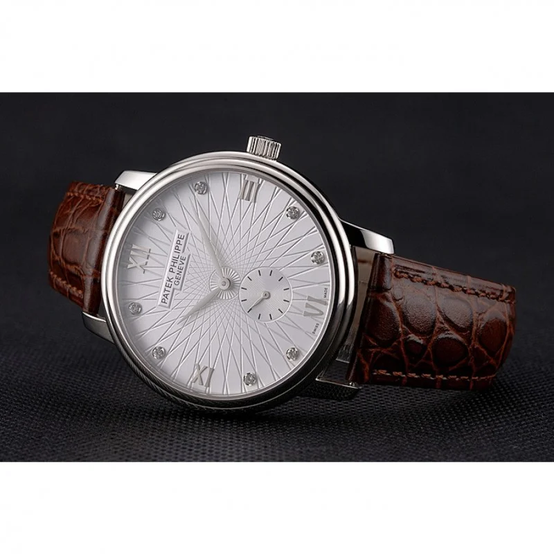 Calatrava Date Dial White 41 mm, Stainless Steel