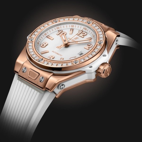 Big Bang Women Automatic White Rubber Watch 485.OE.2080.RW.1204