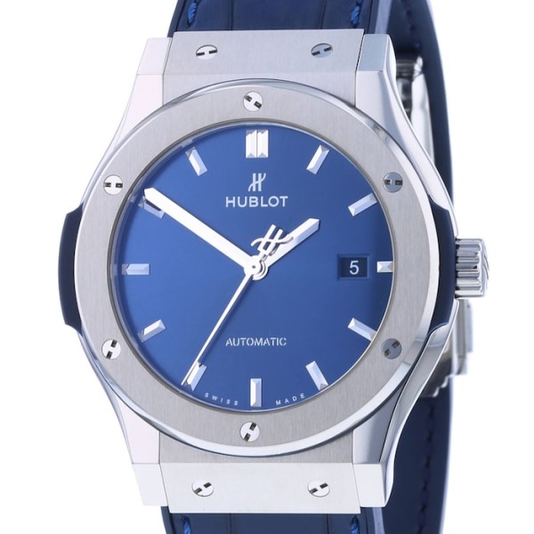 Classic Fusion Men Automatic Blue Leather Watch 542.NX.7170.LR