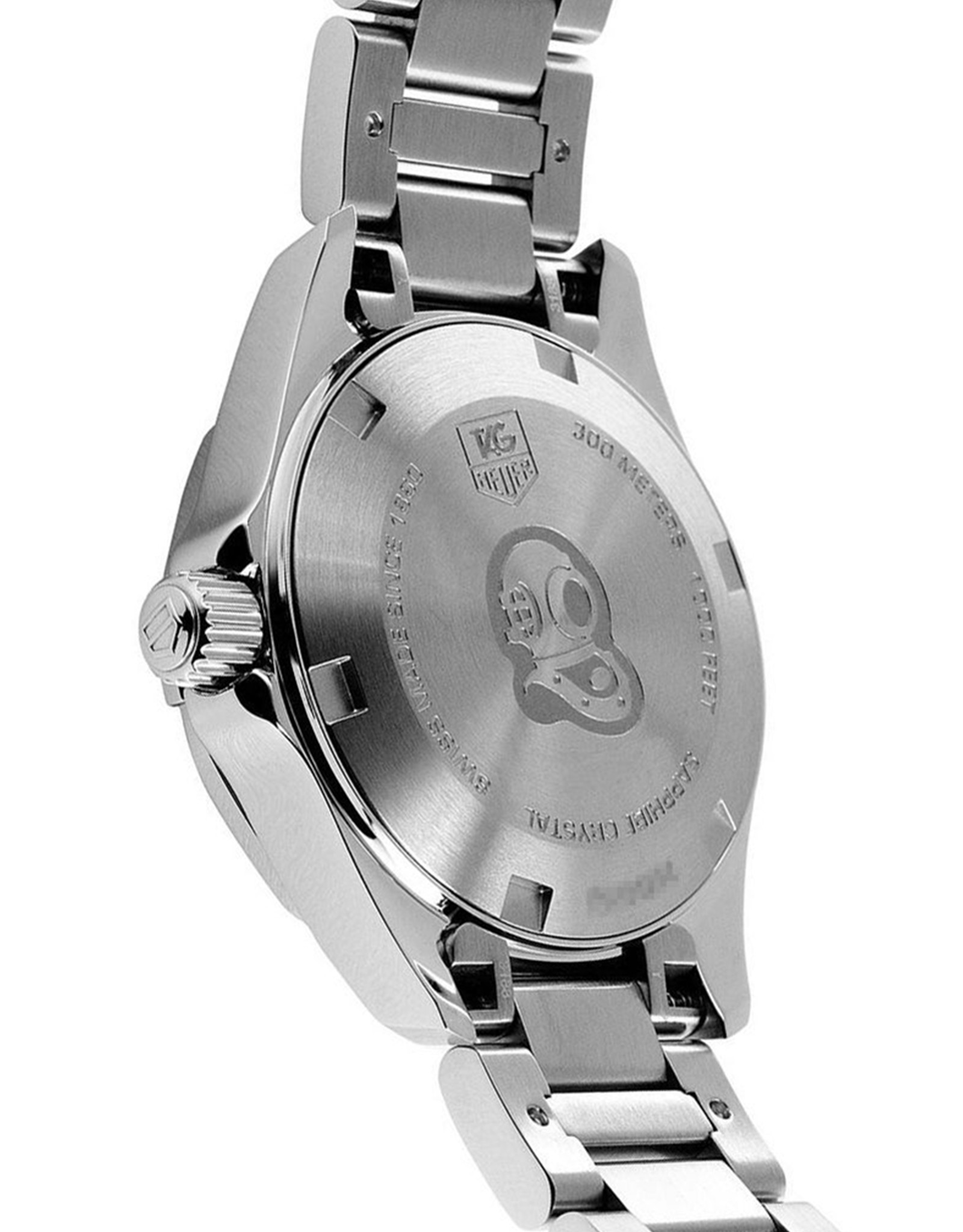 Aquaracer Brushed Black Dial Men's Watch WBD1110.BA0928 41MM