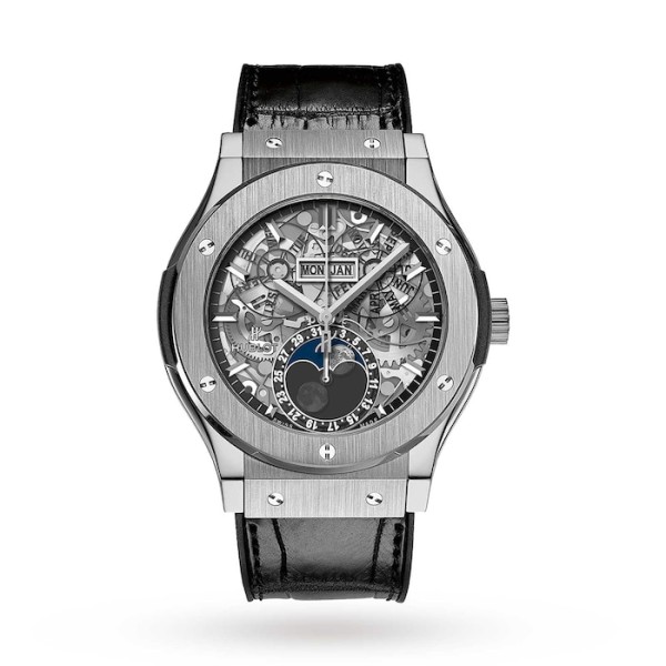 Classic Fusion Men Automatic Skeleton Leather Watch 517.NX.0170.LR
