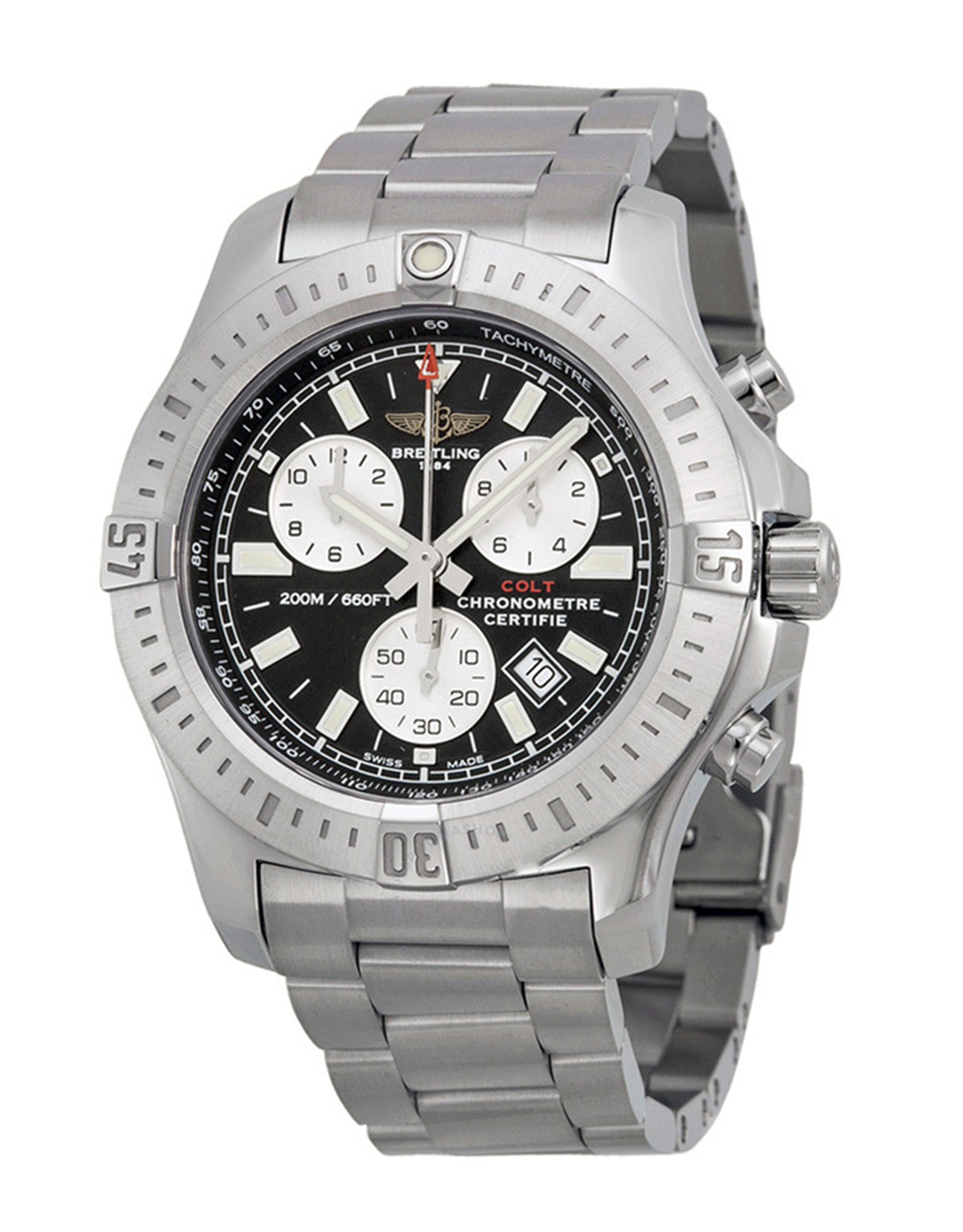 Colt Black Dial Stick Markers A7338811 BD43SS