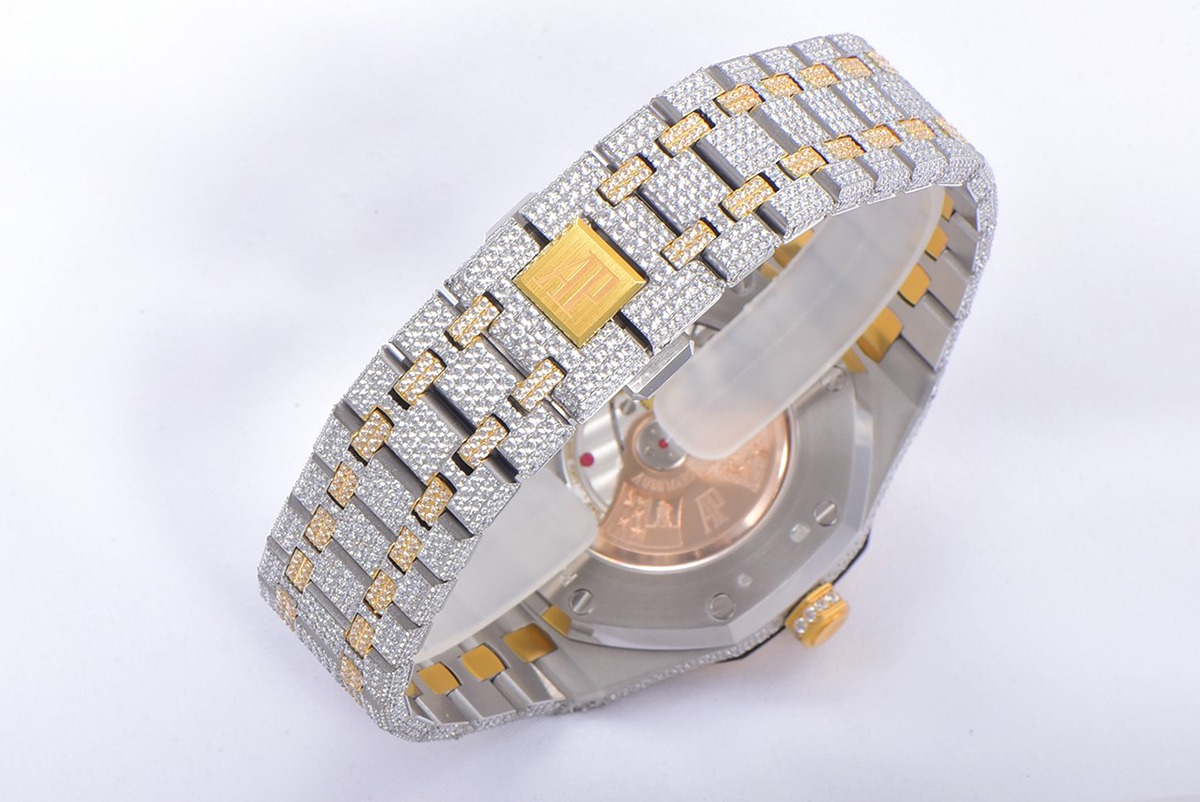 Royal Oak Selfwinding 41 mm, Yellow Gold/Silver/Gem Set Ref. 15400SR.OO.1220SR.01