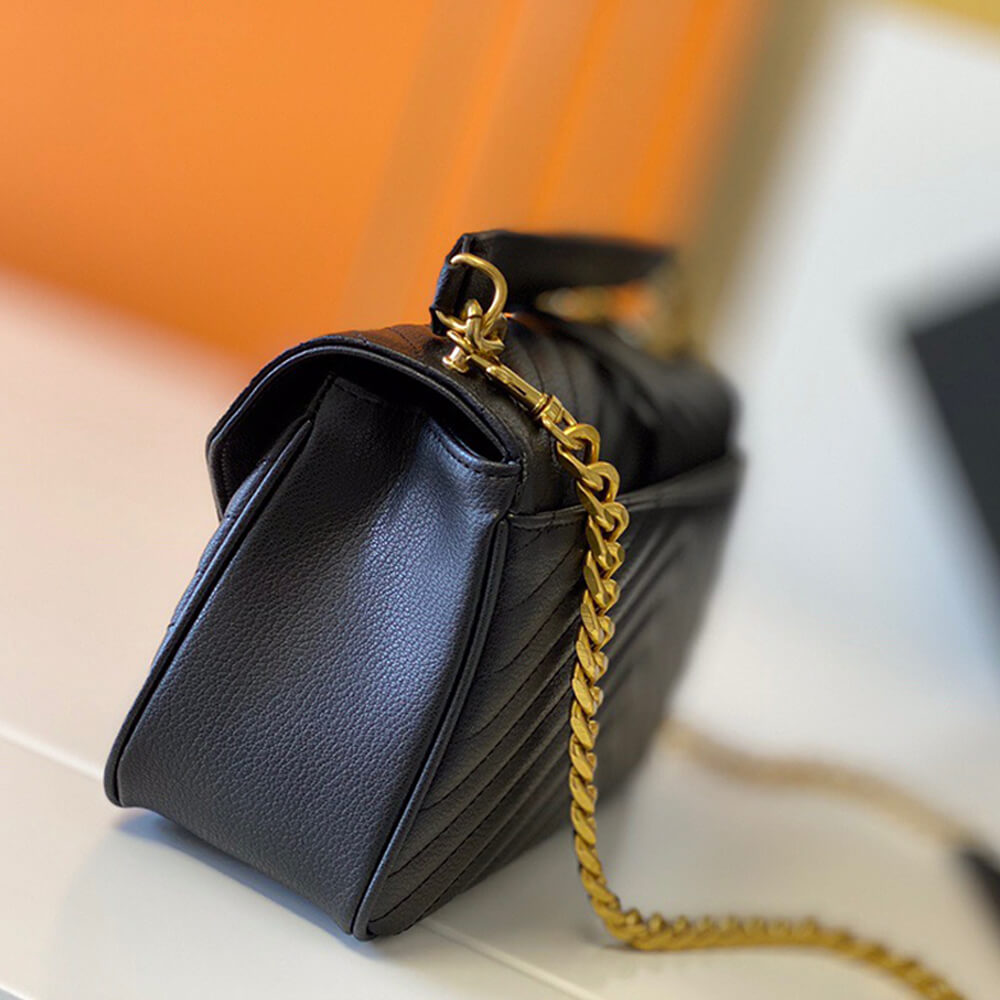 YSL Saint Laurent College quilted-leather satchel bag