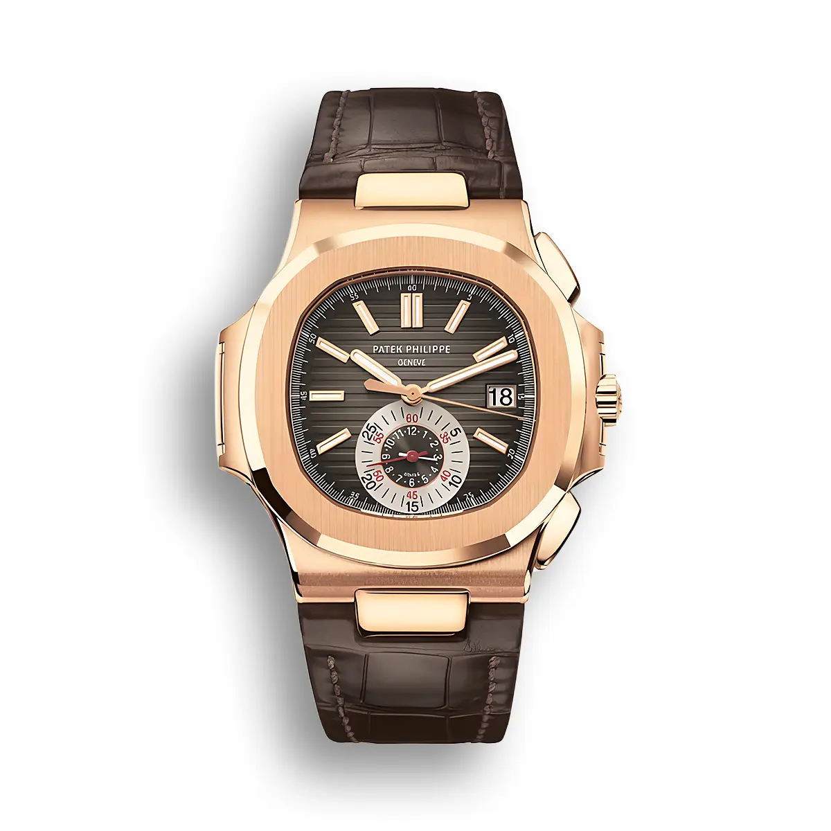 Nautilus 5980R-001 Flyback chronograph, Date 40.5 mm,Rose gold