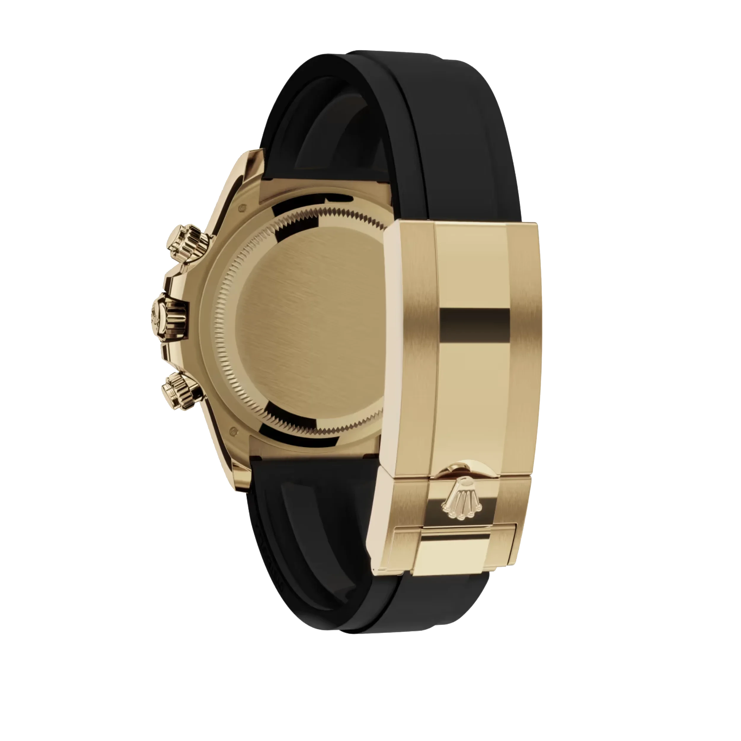 Daytona Cosmograph: Oyster, Yellow gold, golden dial,Oysterflex bracelet, black Cerachrom bezel, tachymetric scale, m126518ln-0010