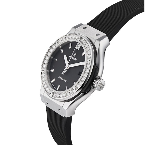 Classic Fusion Women Automatic Black Rubber Watch 582.NX.1170.RX.1204