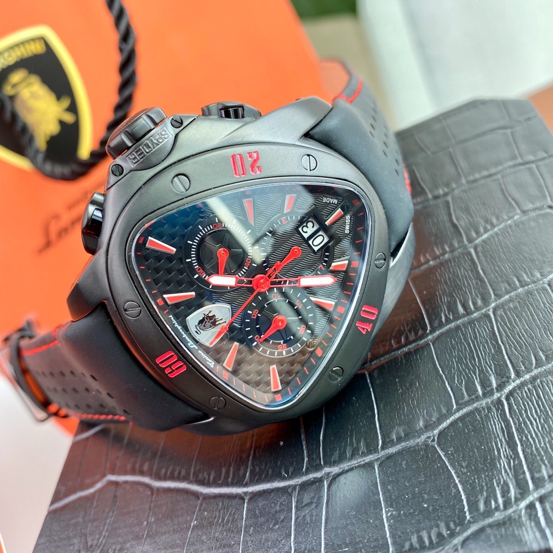 Tonino Lamborghini New Spyder Chronograph red / Black