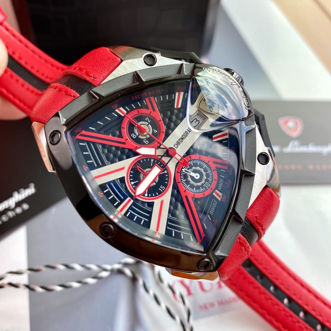 Tonino Lamborghini New Spyder Chronograph Black / Red