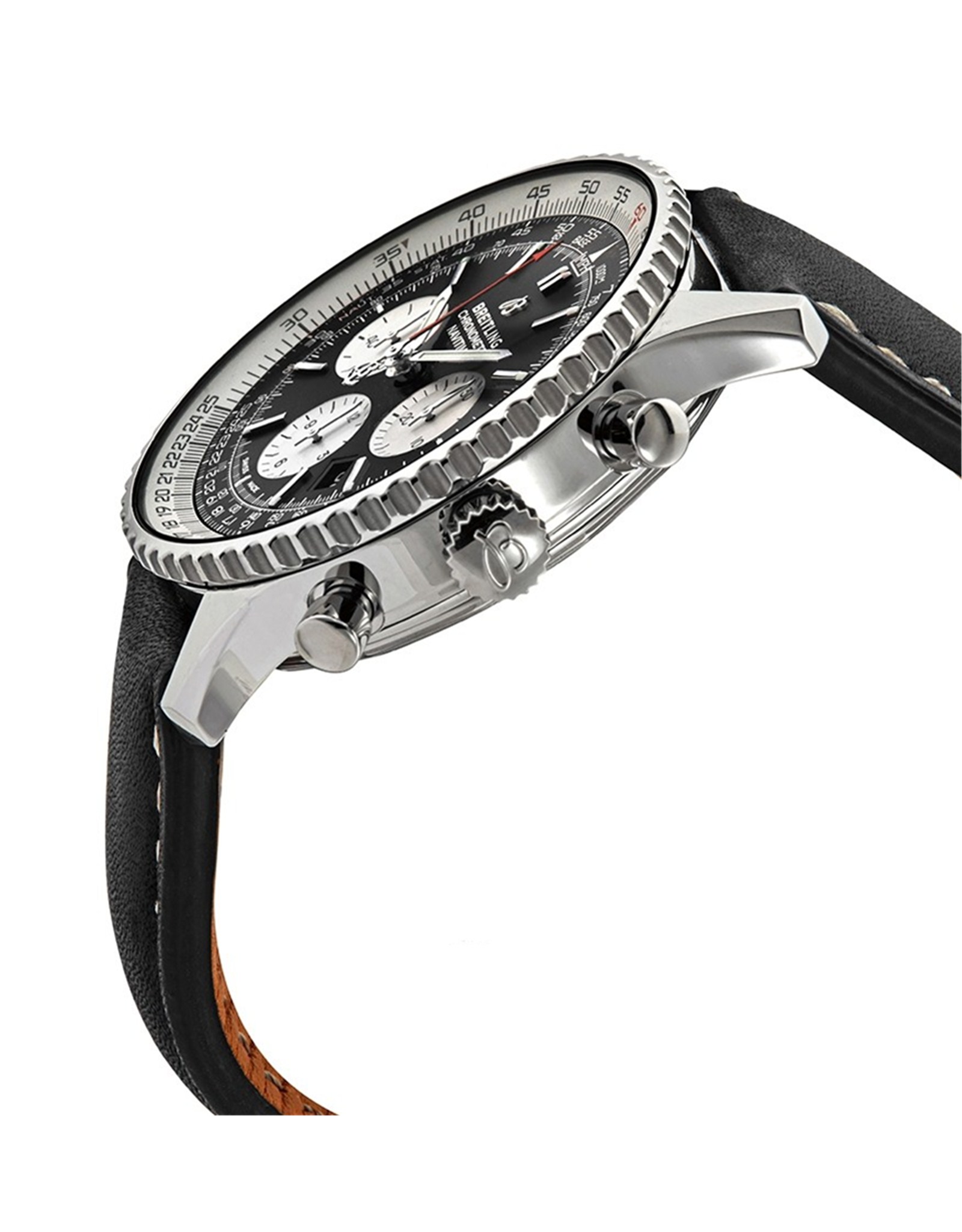 Navitimer Black Dial Leather Strap AB0127211B1X1