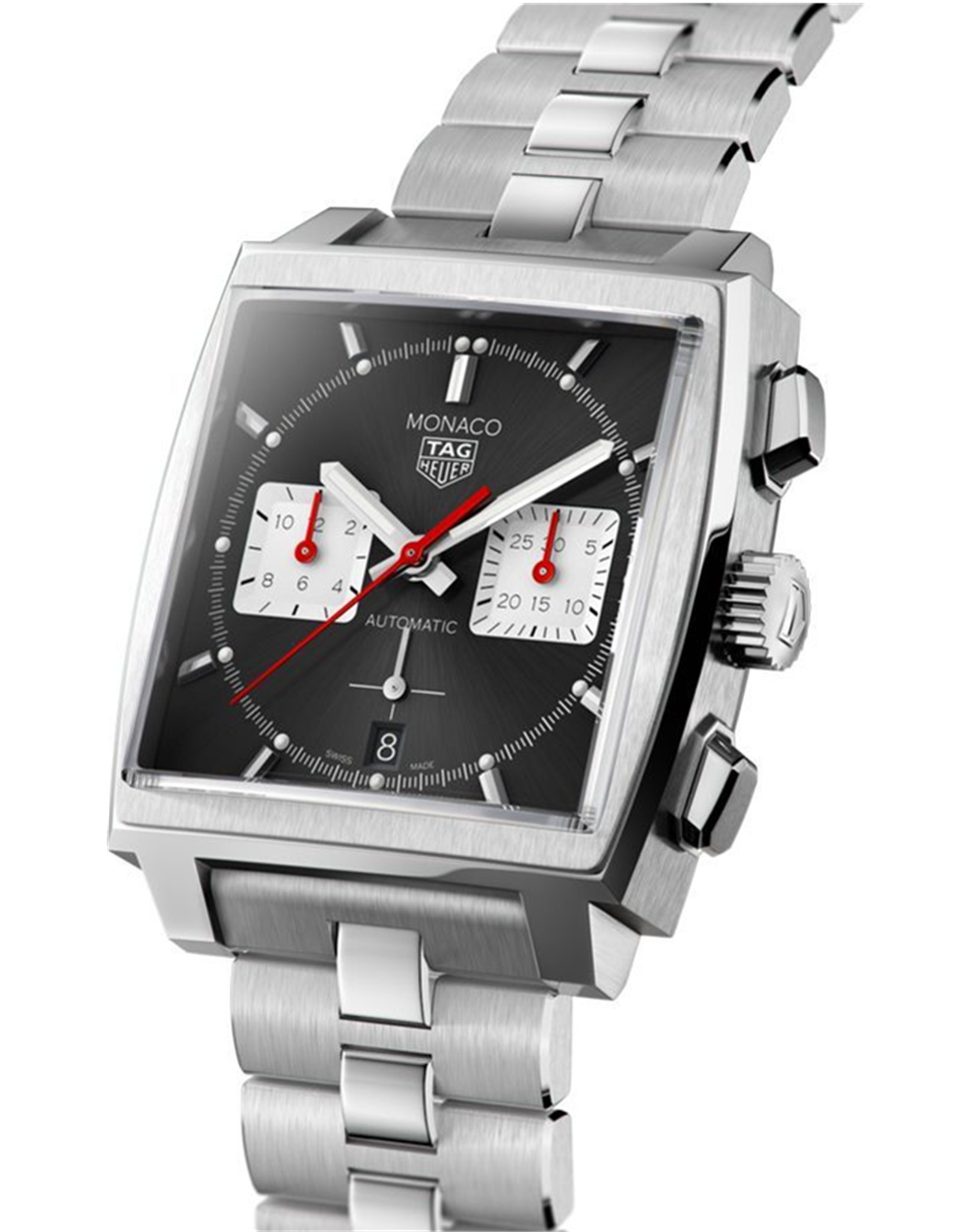 Monaco Black Dial Men's Watch CBL2113.BA0644 39MM