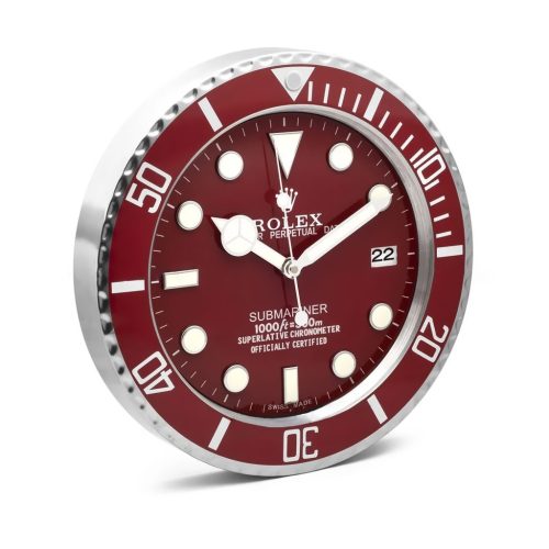 submariner seriesred wall clock
