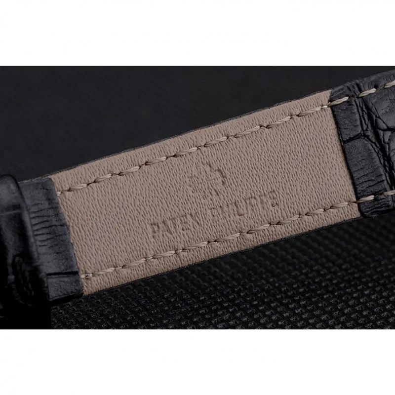 Calatrava Black & Diamond Dial 28 mm, Stainless Steel