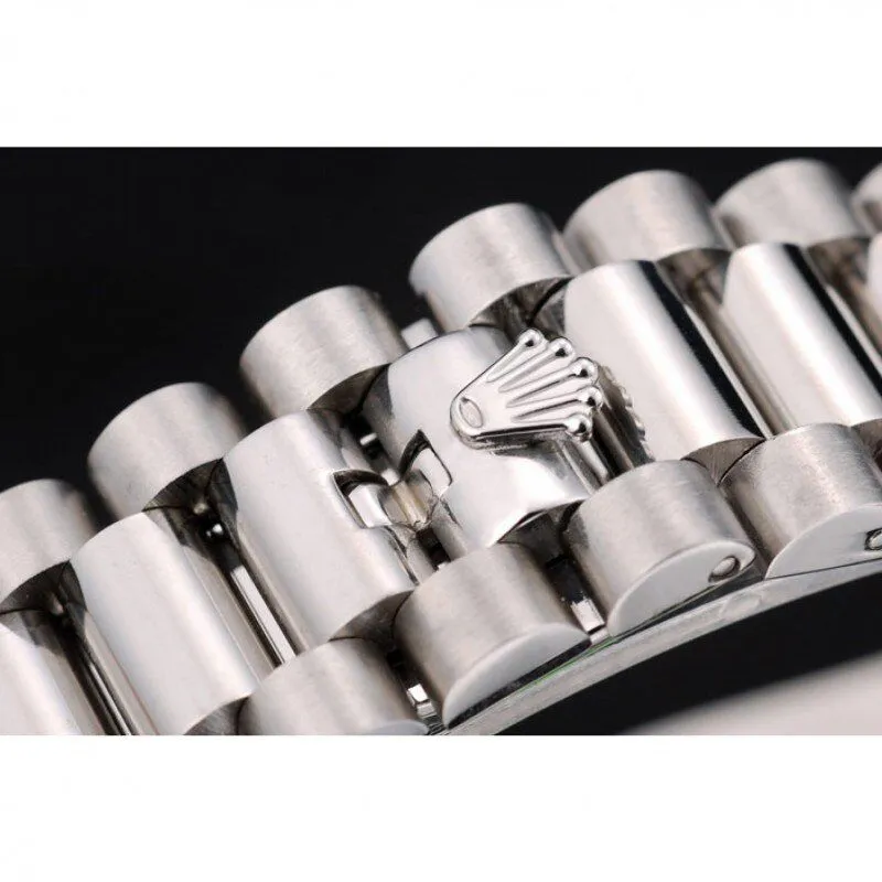 Swiss DateJust Polished Stainless Steel Bezel Grey Dial 42000