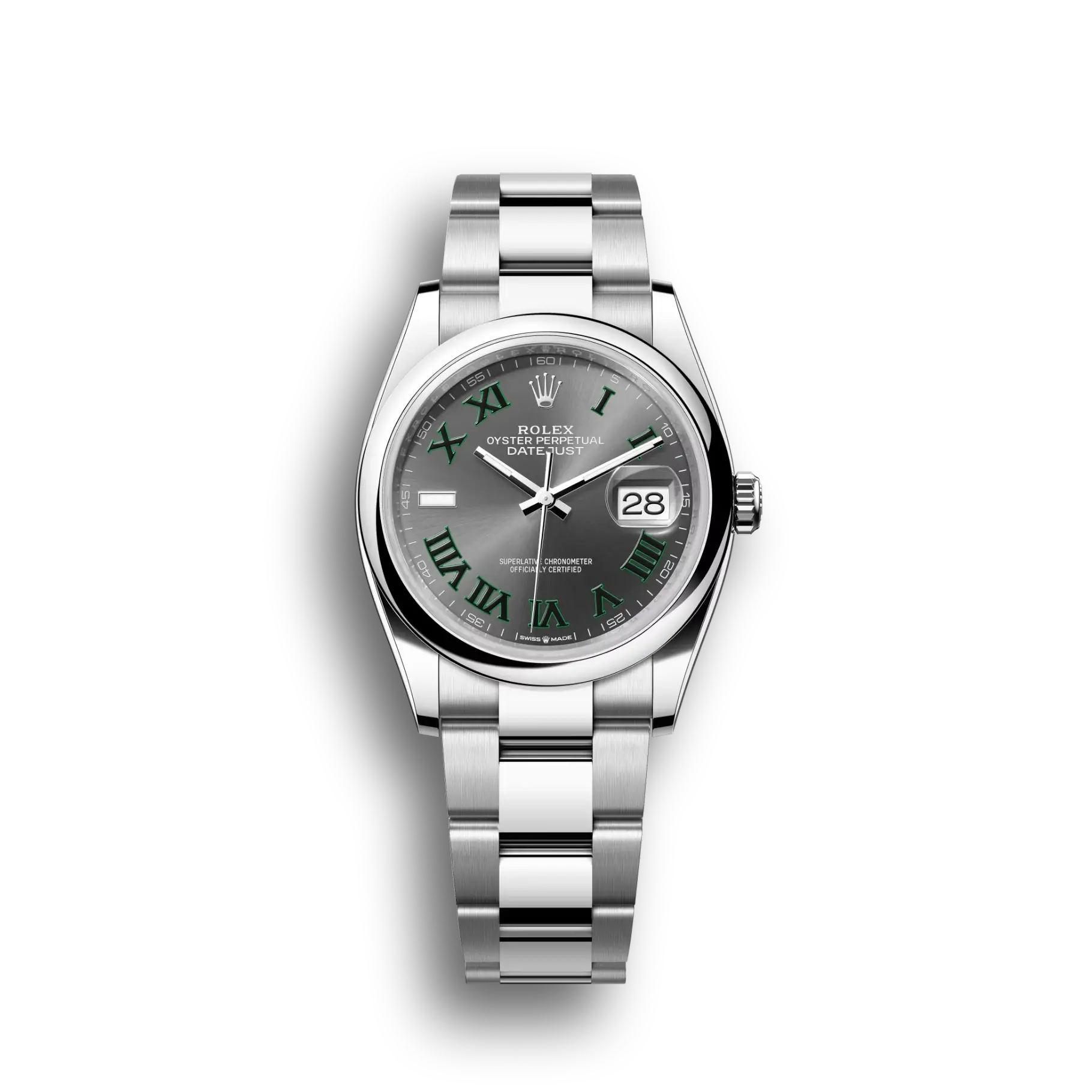 Datejust: Oystersteel, slate, m126200-0018