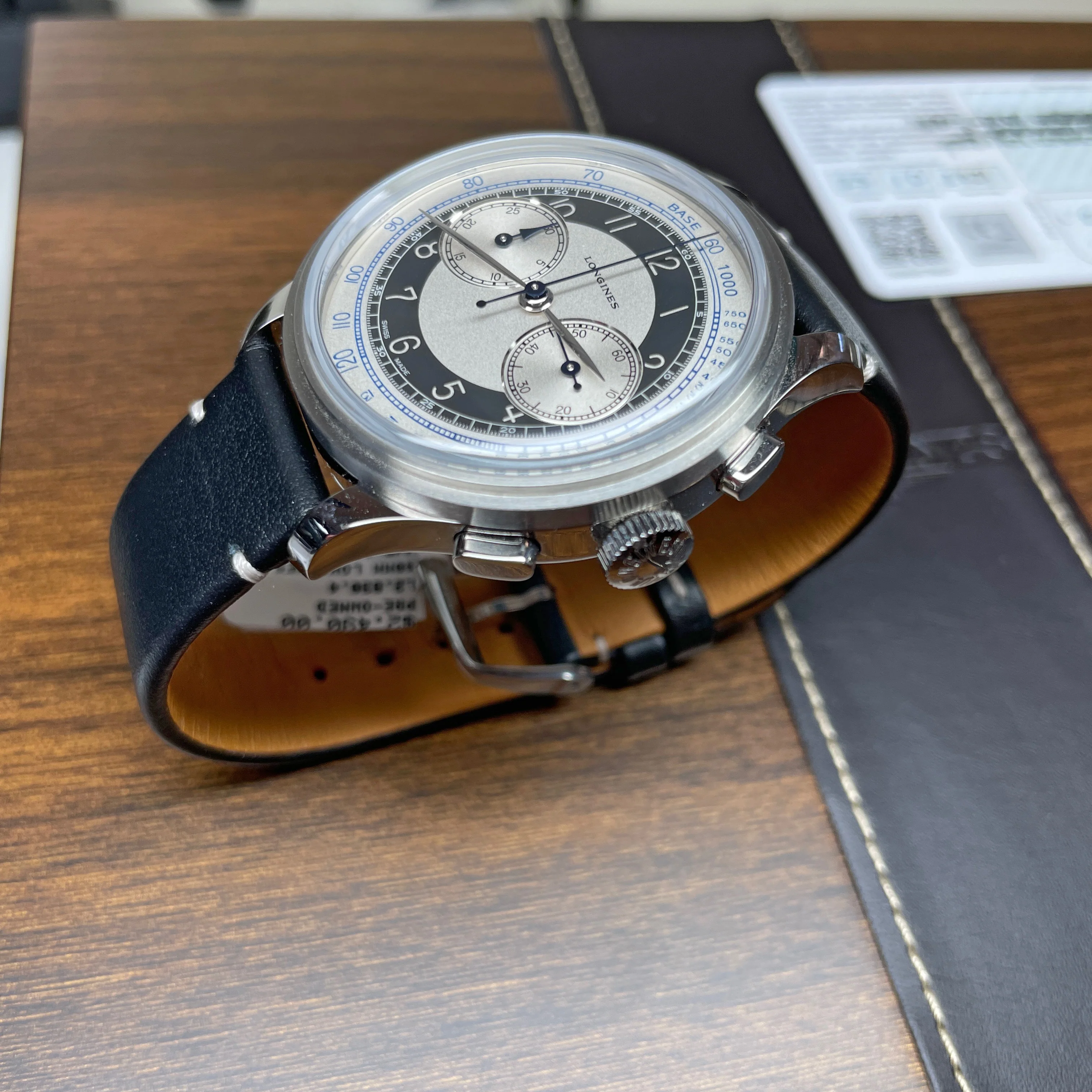 Heritage 40MM Classic Chronograph Black White Tuxedo Watch L28304930