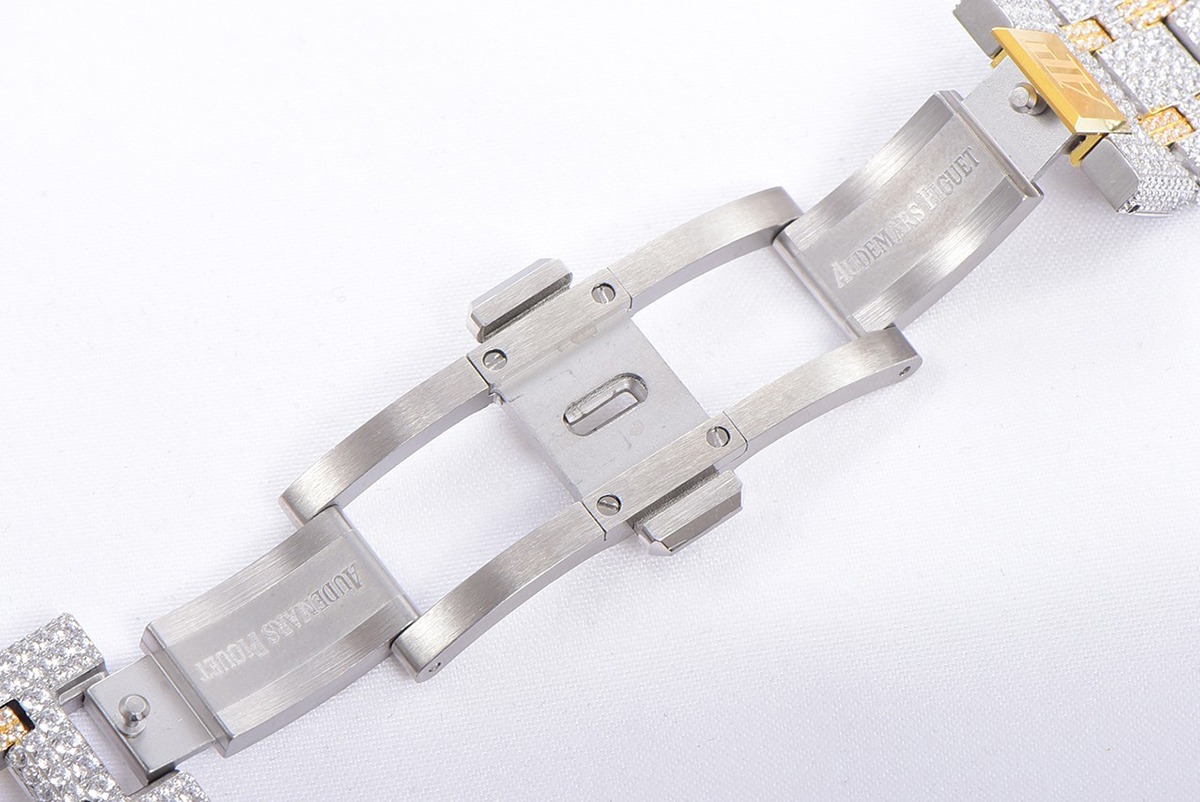 Royal Oak Selfwinding 41 mm, Yellow Gold/Silver/Gem Set Ref. 15400SR.OO.1220SR.01