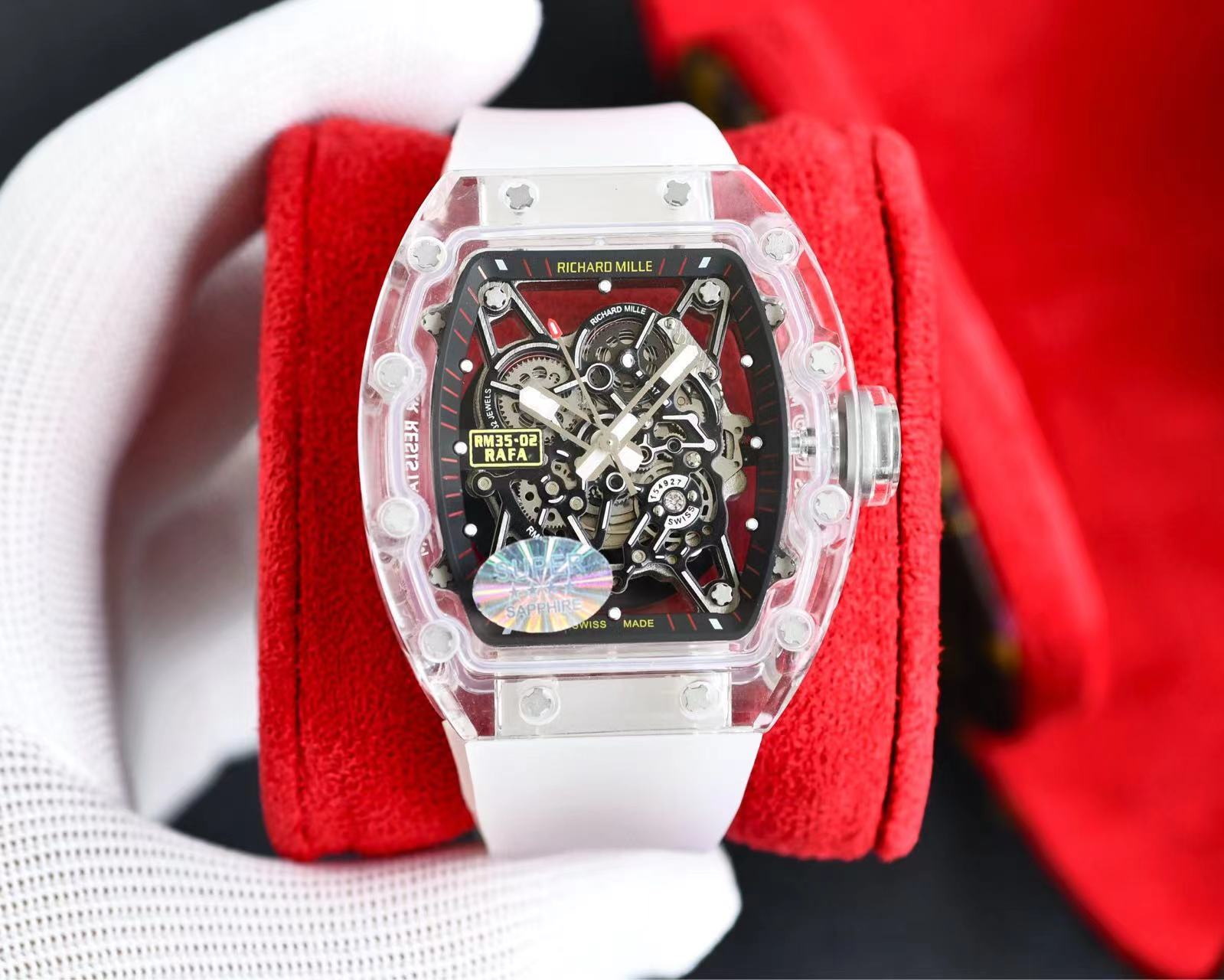rm35-02 Glass Transparent Watch