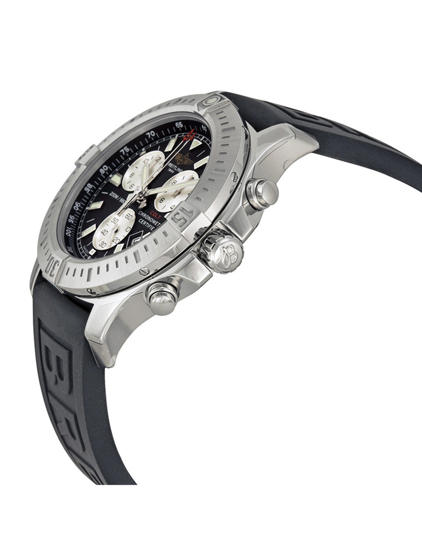 Colt Black Dial Rubber Strap Men's Watch A7338811 BD43BKPD3