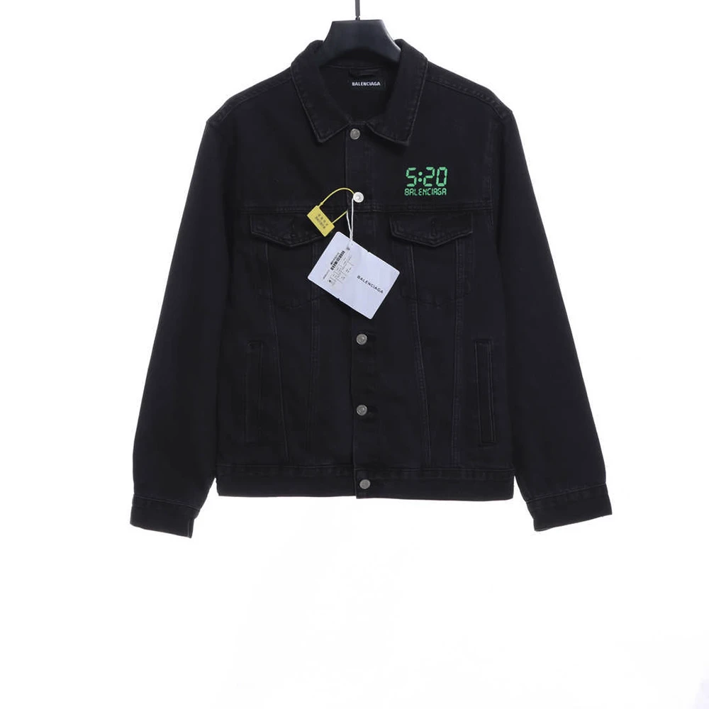 520 Washed Distressed Digital Denim Jacket