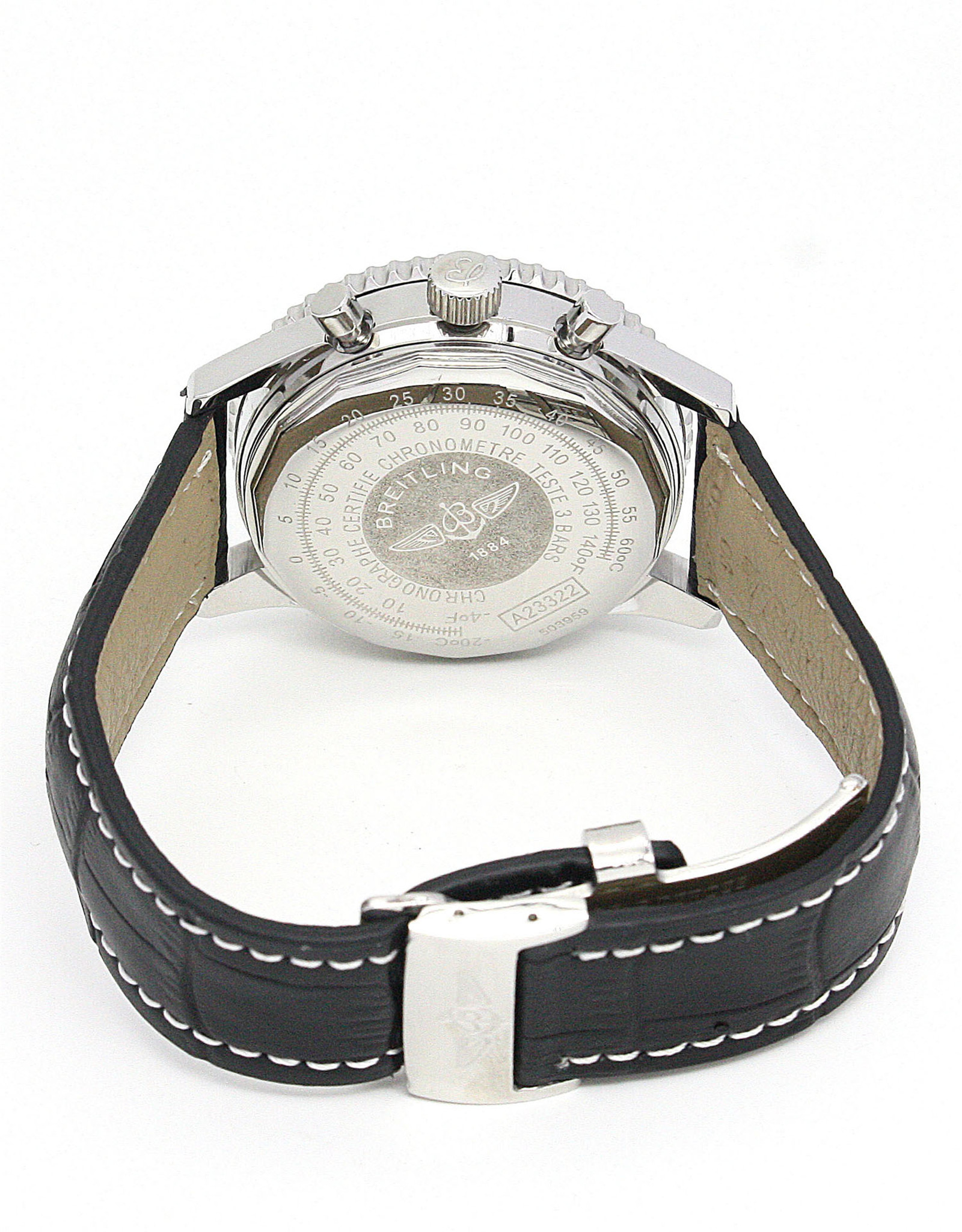 Navitimer White Dial Stick Markers A23322