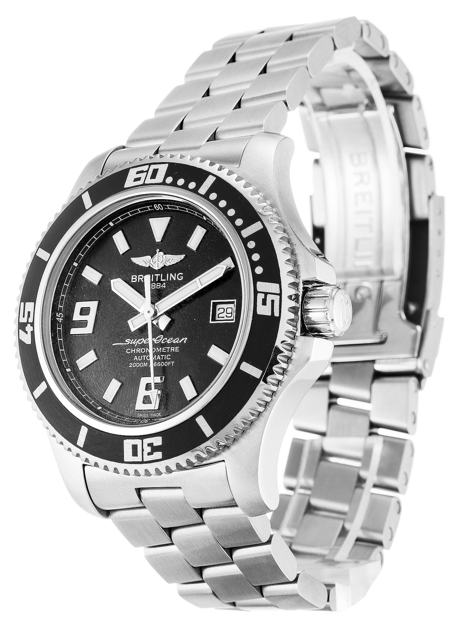 SuperOcean Black Dial Stick Markers A17391
