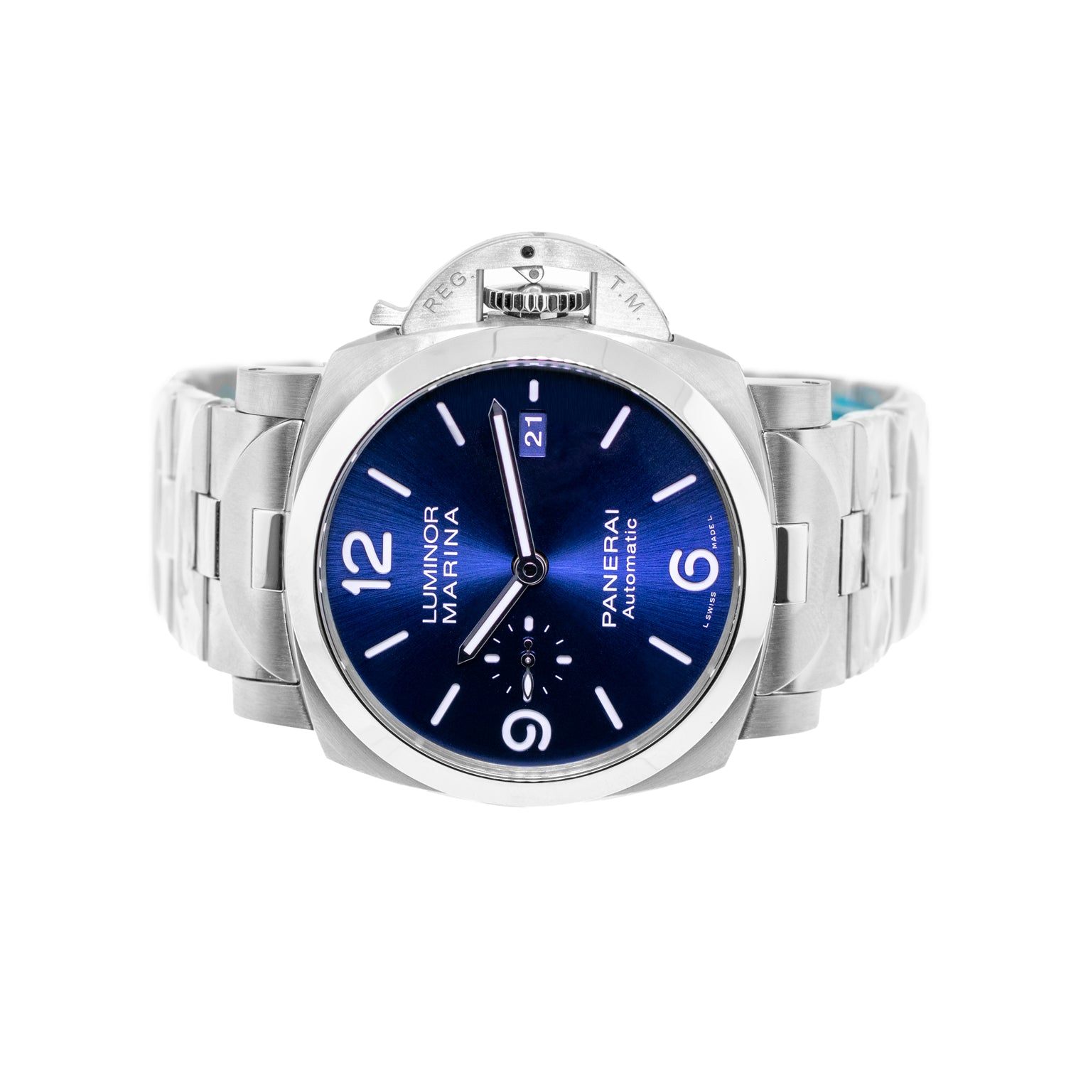 Luminor Marina Specchio Steel Blue Arabic 44mm PAM01316