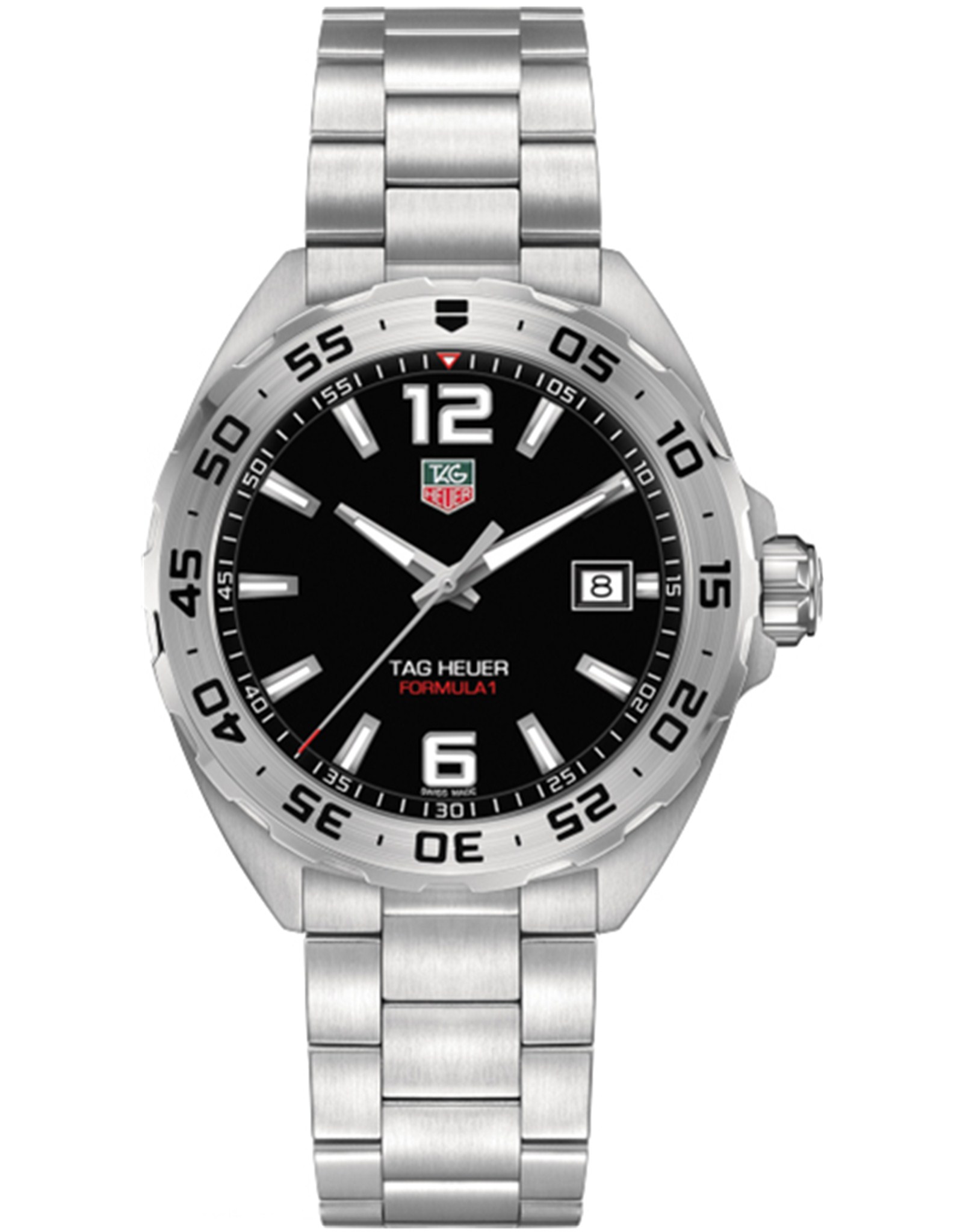 Formula 1 Black Dial Stainless Steel Bezel Men's Watch WAZ1112.BA0875 41MM