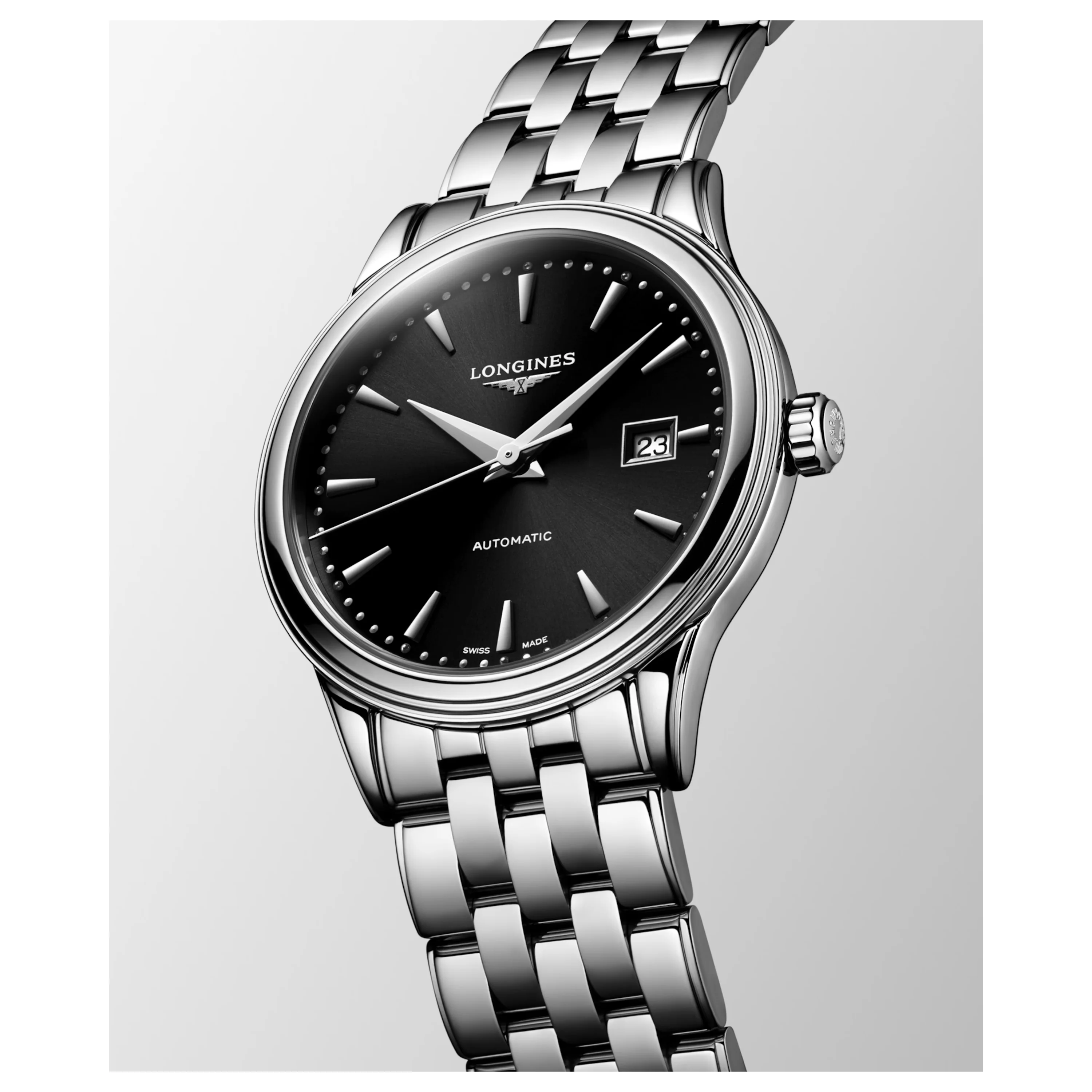 Flagship 30mm Automatic Black Dial Stainless Steel Watch L43744596