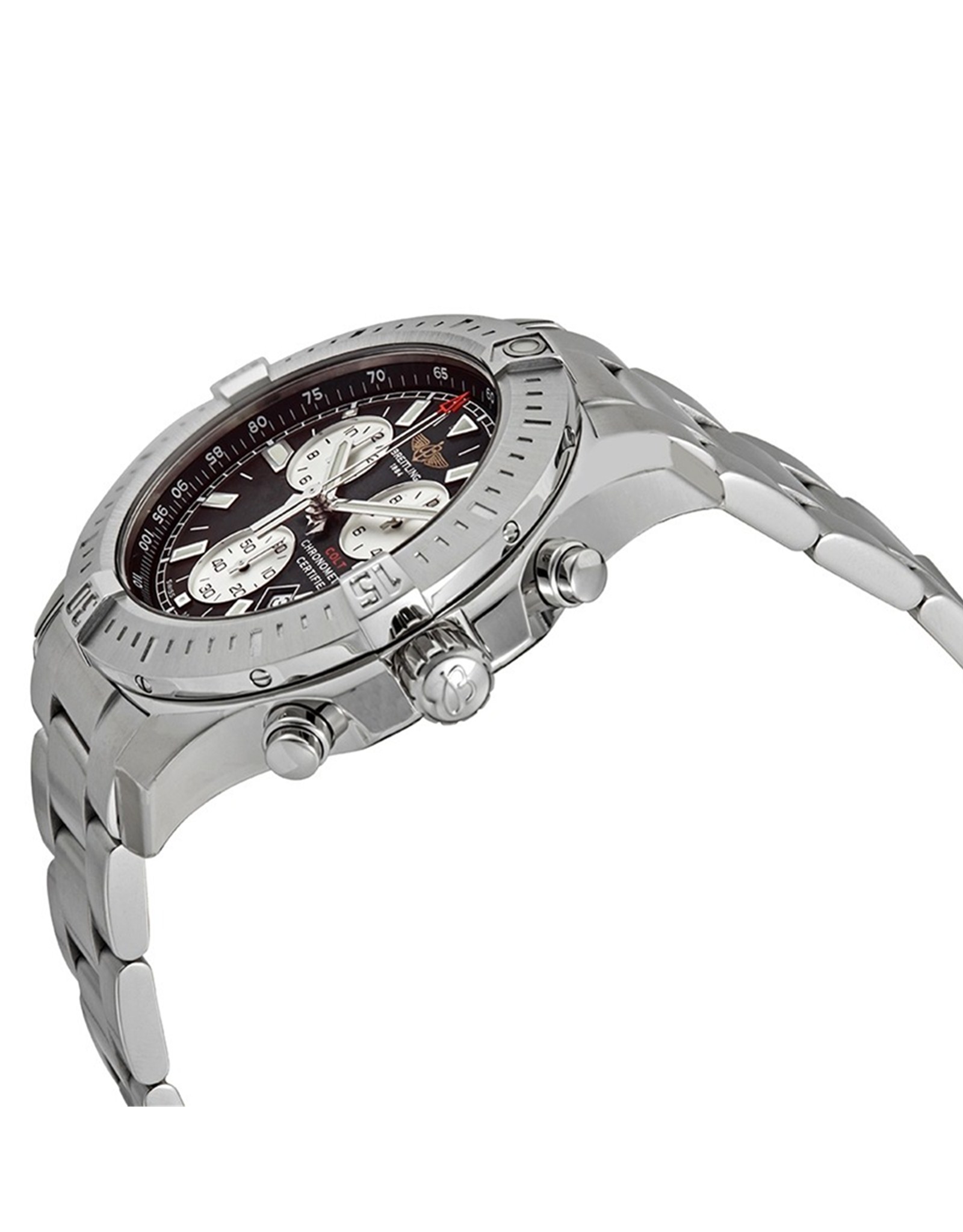 Colt Black Dial Stainless Steel Strap A73388111B1A1