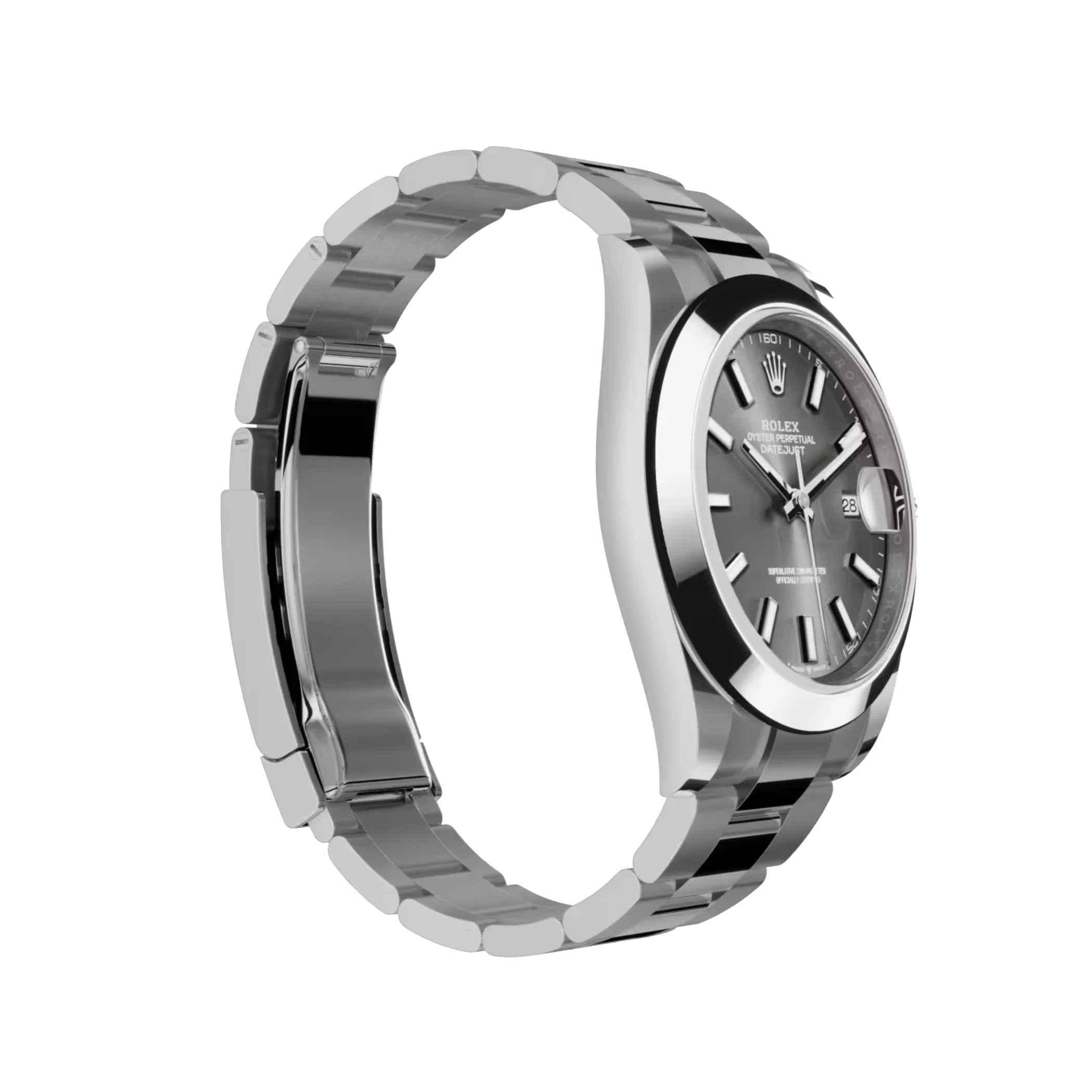 Datejust: Oystersteel, bright black dial, Oyster bracelet, m126300-0011