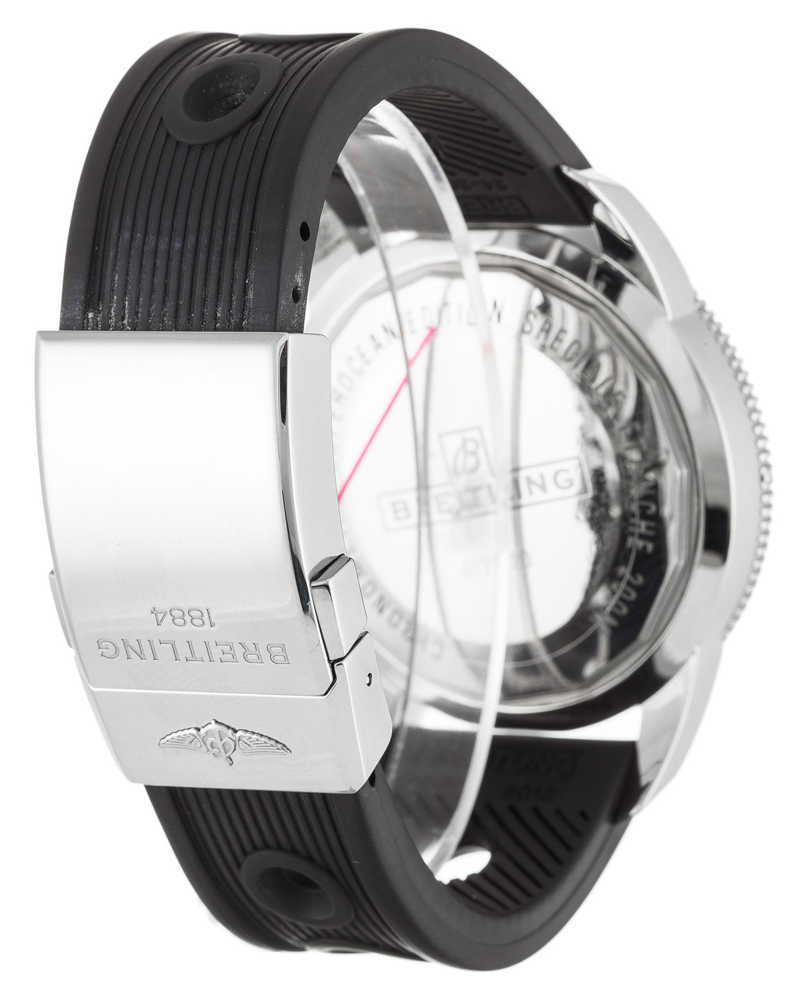 SuperOcean Heritage Black Dial Rubber Strap A17320