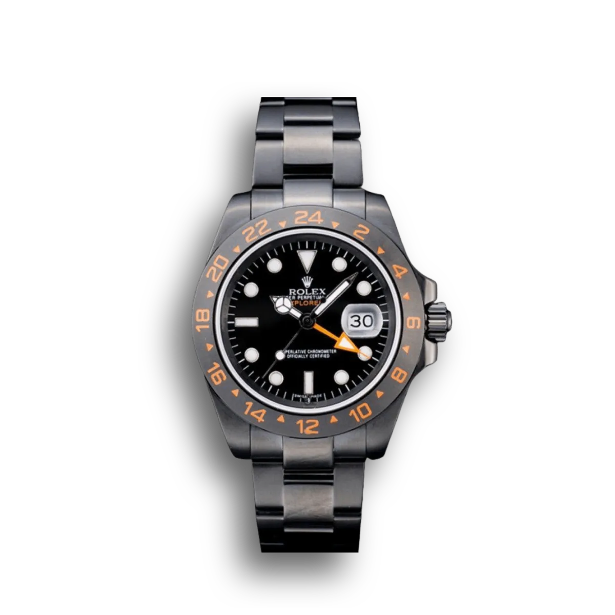 Swiss Explorer Black Ceramic Bezel Black Dial Watch 98240