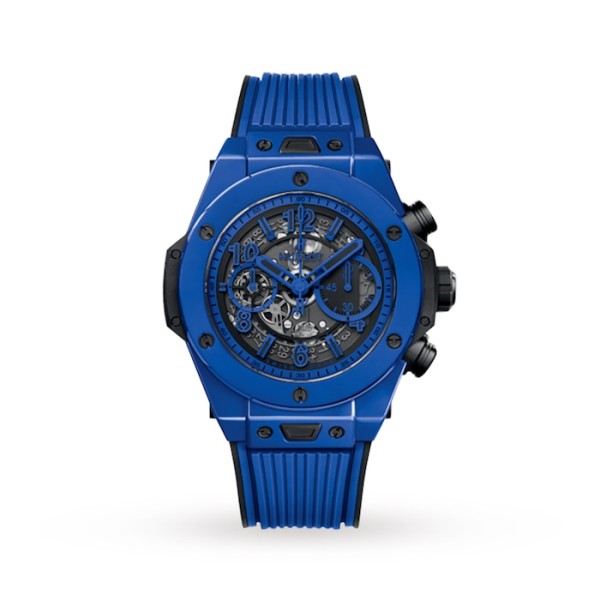 Big Bang Men Automatic Blue Rubber Watch 411.ES.5119.RX