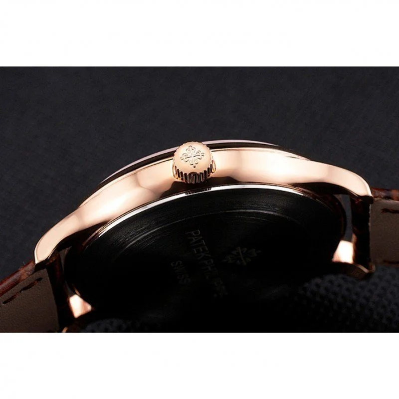 Calatrava Dial White 40 mm, Rose Gold Plated